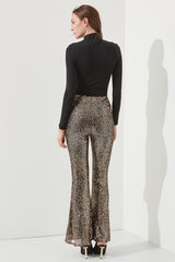 Shine On Sequin Glitter Flare Pants