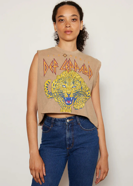 Def Leppard crop top band tee t-shirt festival concert outfit Pyromania 