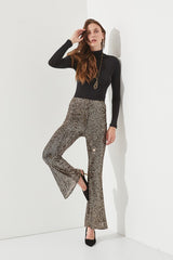 Shine On Sequin Glitter Flare Pants