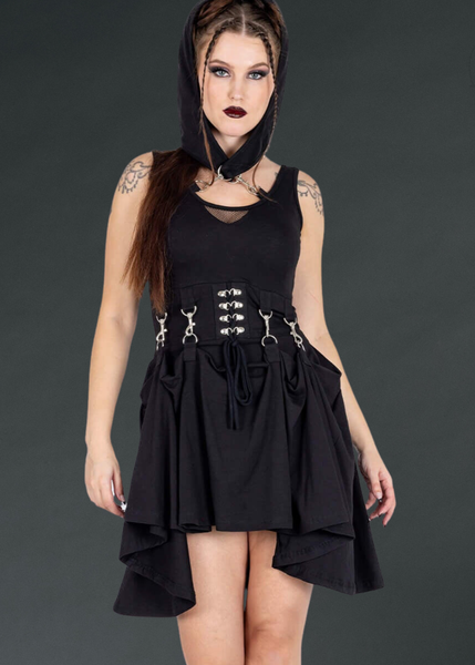 hooded-goth-dress