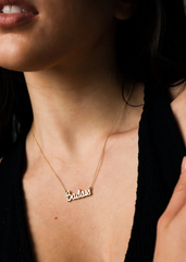 Badass Script Necklace