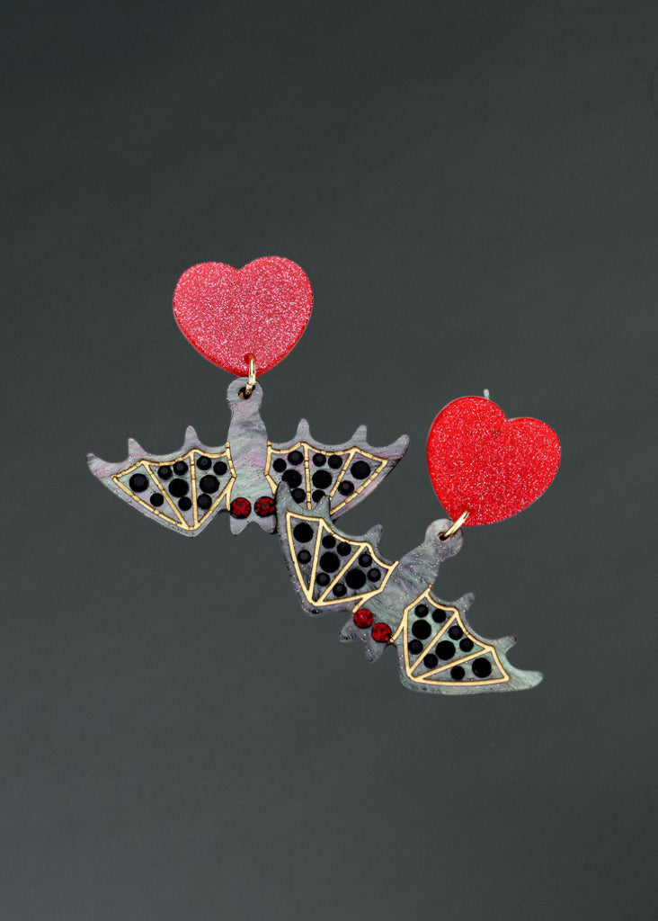 bat earrings
