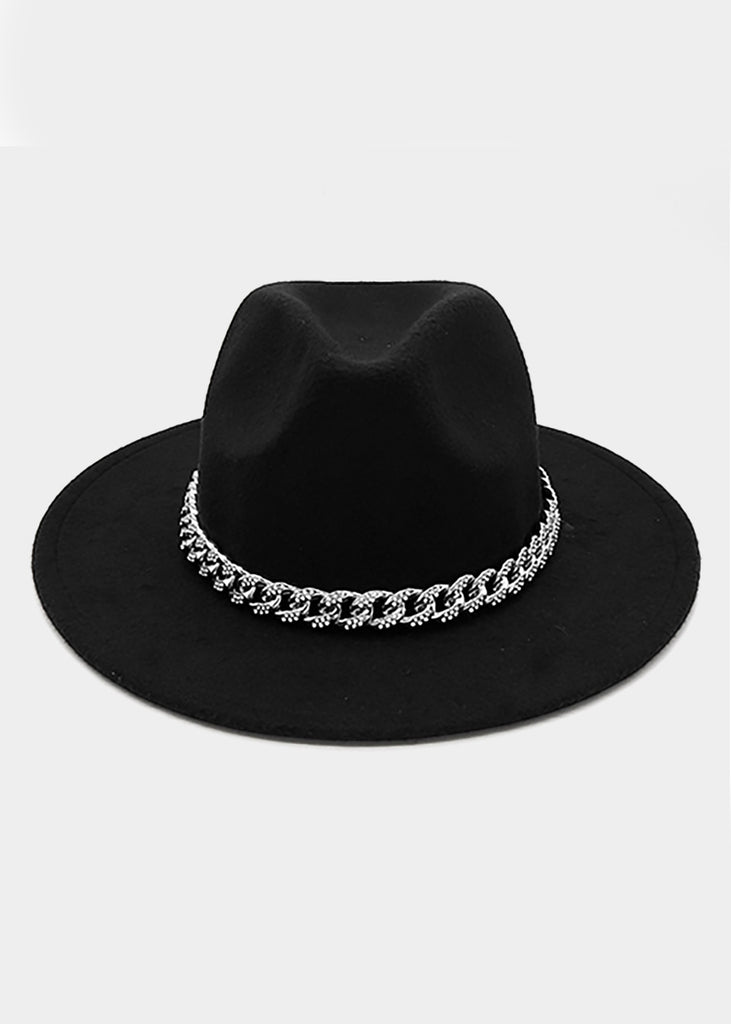 chain link fedora hat