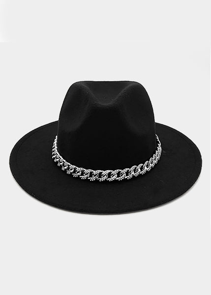 chain link fedora hat