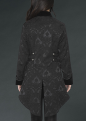 Black Pearl Pirate Brocade Victorian Coat