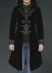 black velvet victorian coat