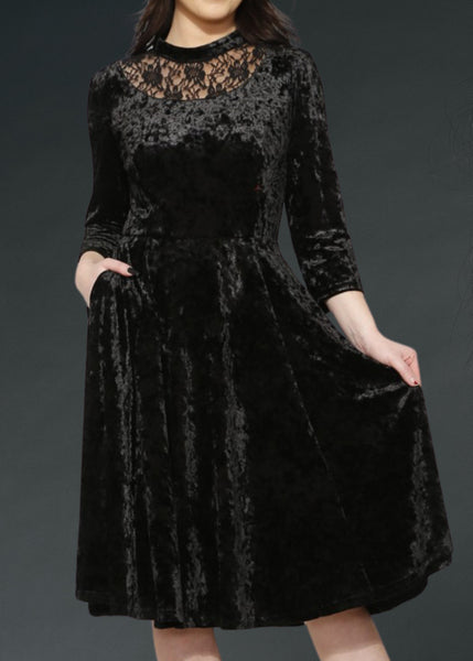 velvet gothic dress