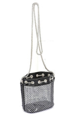 black studded swing bag 