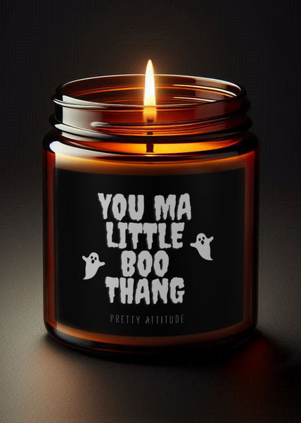 You Ma Little Boo Thang Bestie Halloween Candle (9oz)