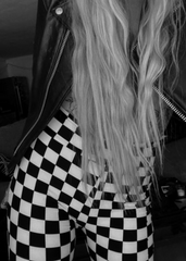 checkered bell bottoms