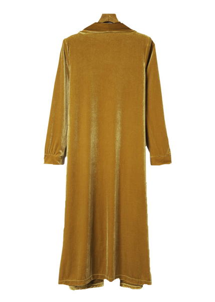 Taken By The Sky Velvet Gold Duster Kimono