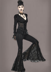 gothic lace bell bottoms