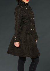 gothic flared coat