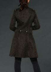 black brocade coat