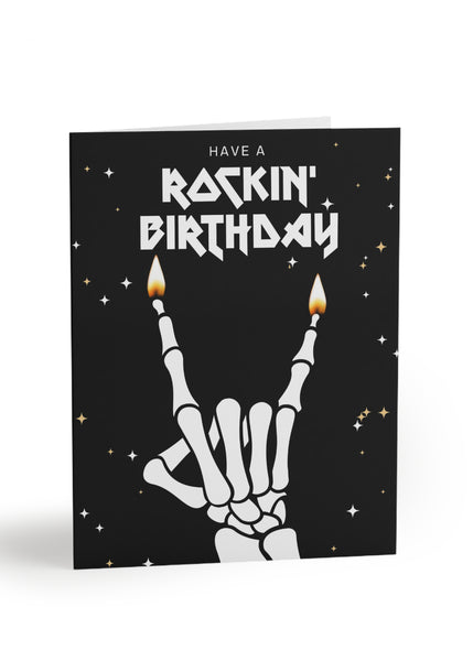 skeleton happy birthday card