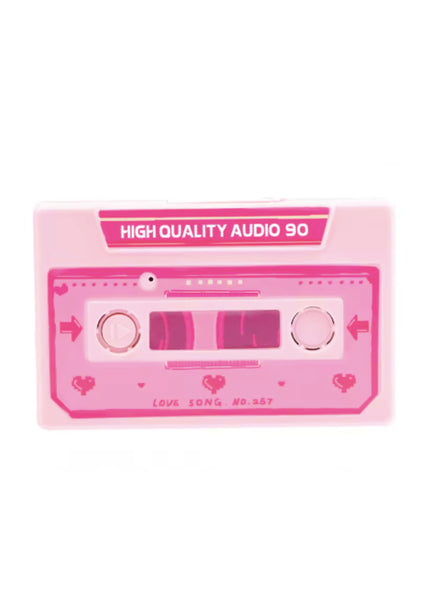 Pink Recordable Cassette Tape Card