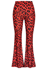 red leopard bell bottoms festival rockstar wife pants 