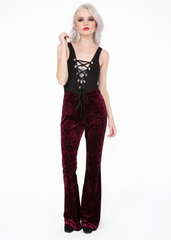 red velvet bell bottoms 