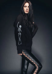 Rad to the Bone Skeleton Full Zip Hoodie