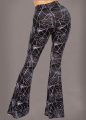 spider web flare pants