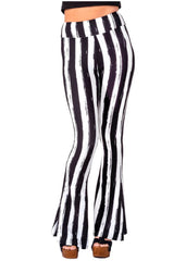 striped flare pants 