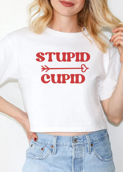 Stupid Cupid Cropped Top