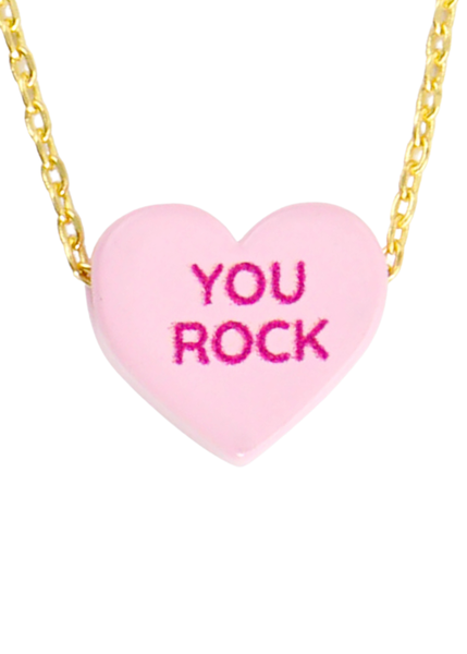 You Rock Valentine's Day Necklace