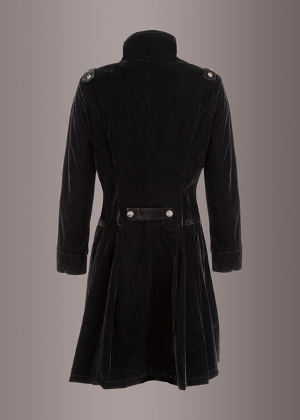 black velvet coat womens