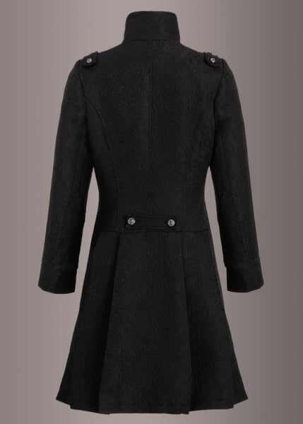 black goth coat