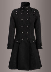 black goth coat women